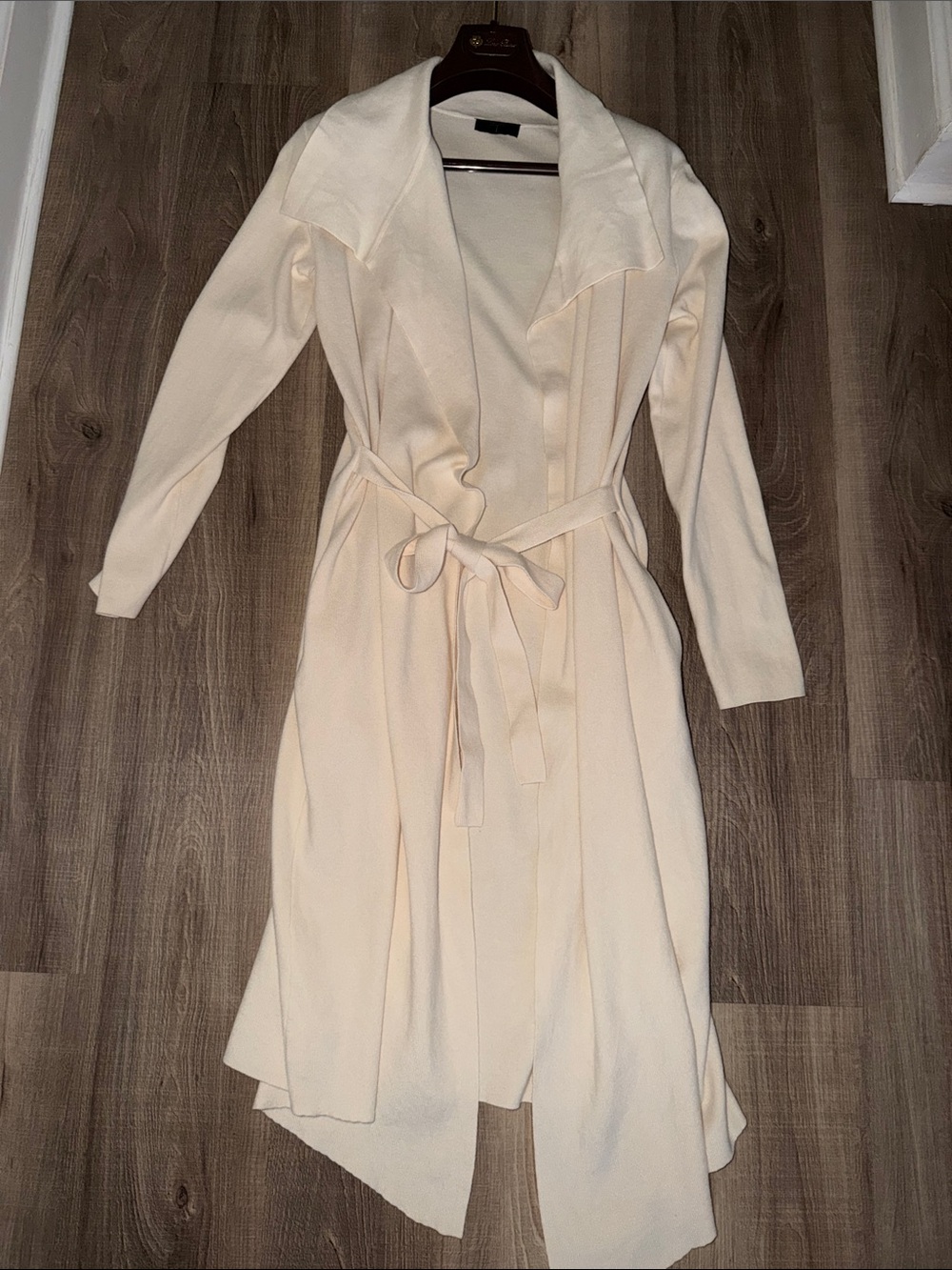 🤍 NWOT T TAHARI CREAM LONG KNIT CARDIGAN MEDIUM 🤍